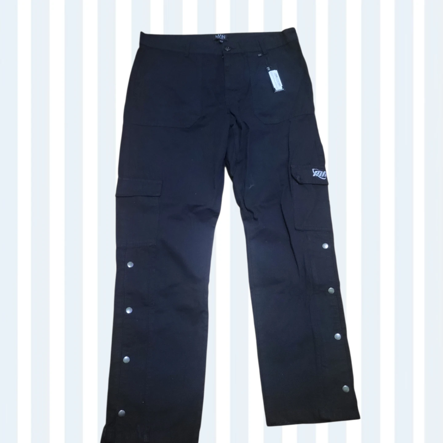 Black Cargo Pants - photo 2