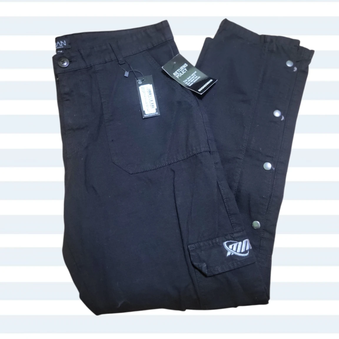 Black Cargo Pants - photo 3