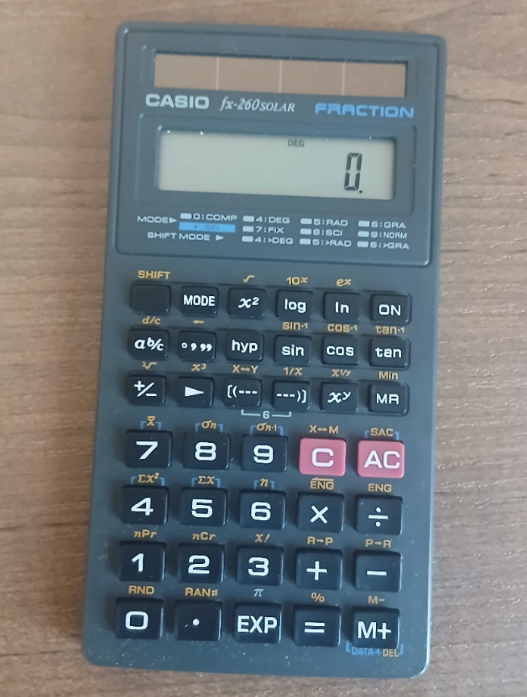 Casio fx-260 SOLAR Fraction Scientific Calculator