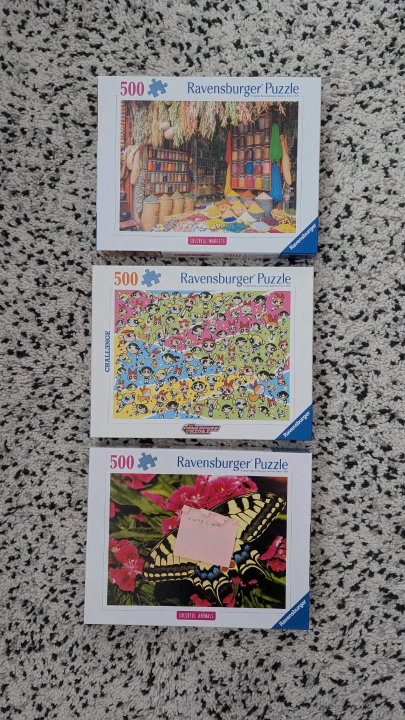 Ravensburger 500 Piece Puzzles (Set of 3)