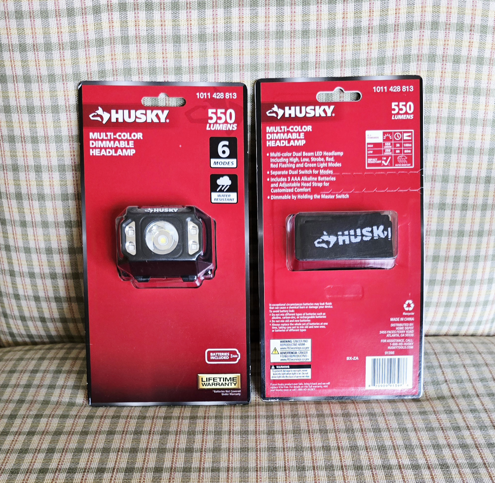 Husky Multi-Color Dimmable LED Headlamp [550 Lumens] - NEW!