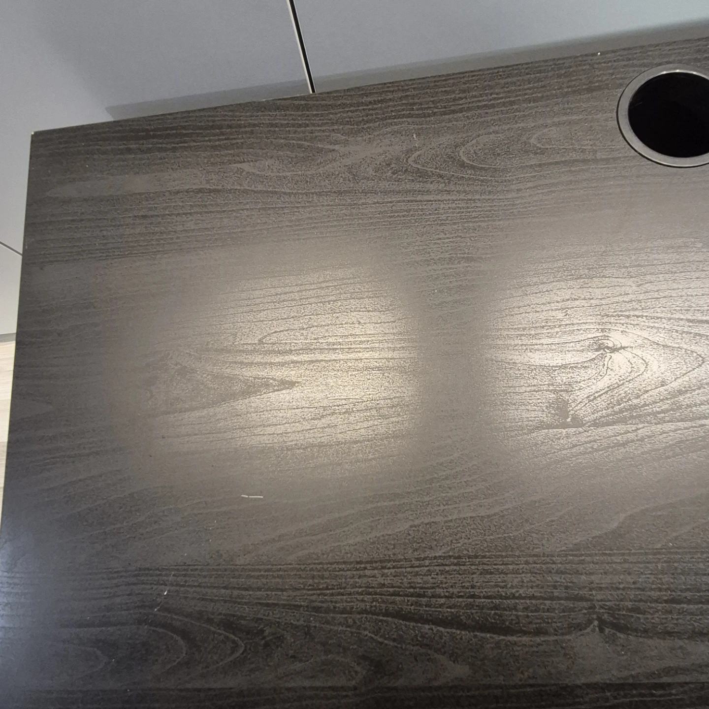 Ikea Dark Wood Desk with Drawers - photo 3