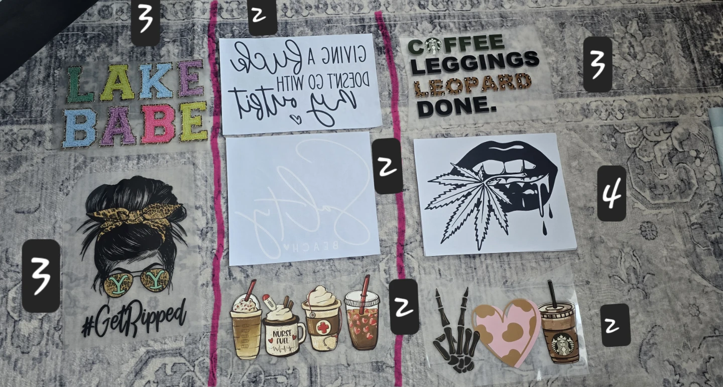 Industrial Heat Press and Assorted Vinyl Decals - photo 4