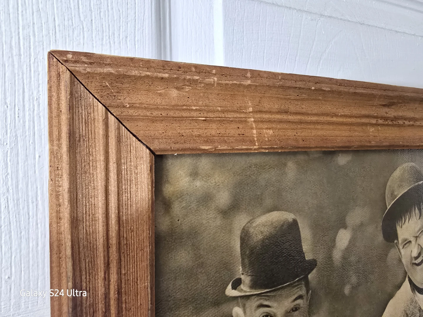 Laurel & Hardy Comedy Duo Wood Picture Frame Collectible - photo 3
