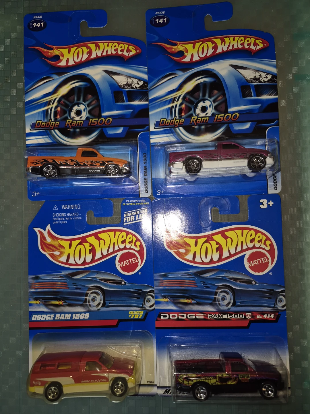 Hot Wheels Dodge Ram 1500 Die-Cast Toy Trucks (4-Pack)