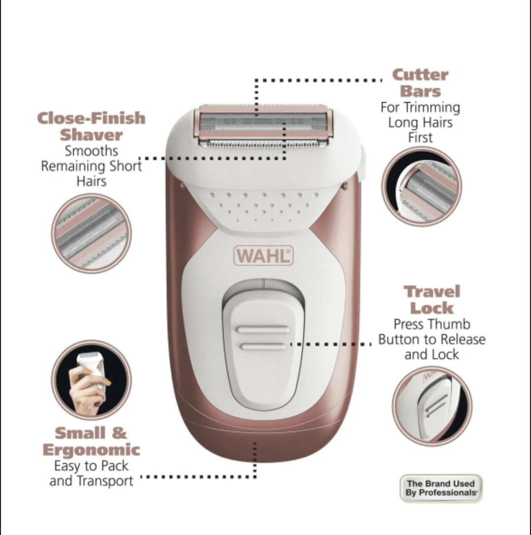Wahl Clean & Smooth Wet/Dry Shaver Rose Gold