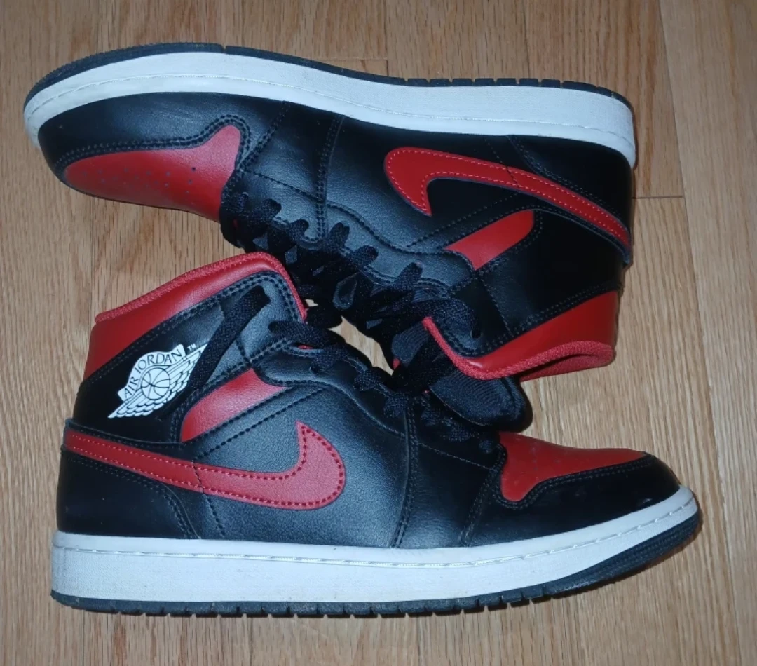Air Jordan 1 Mid Bred Twist Size 9 Men - photo 3