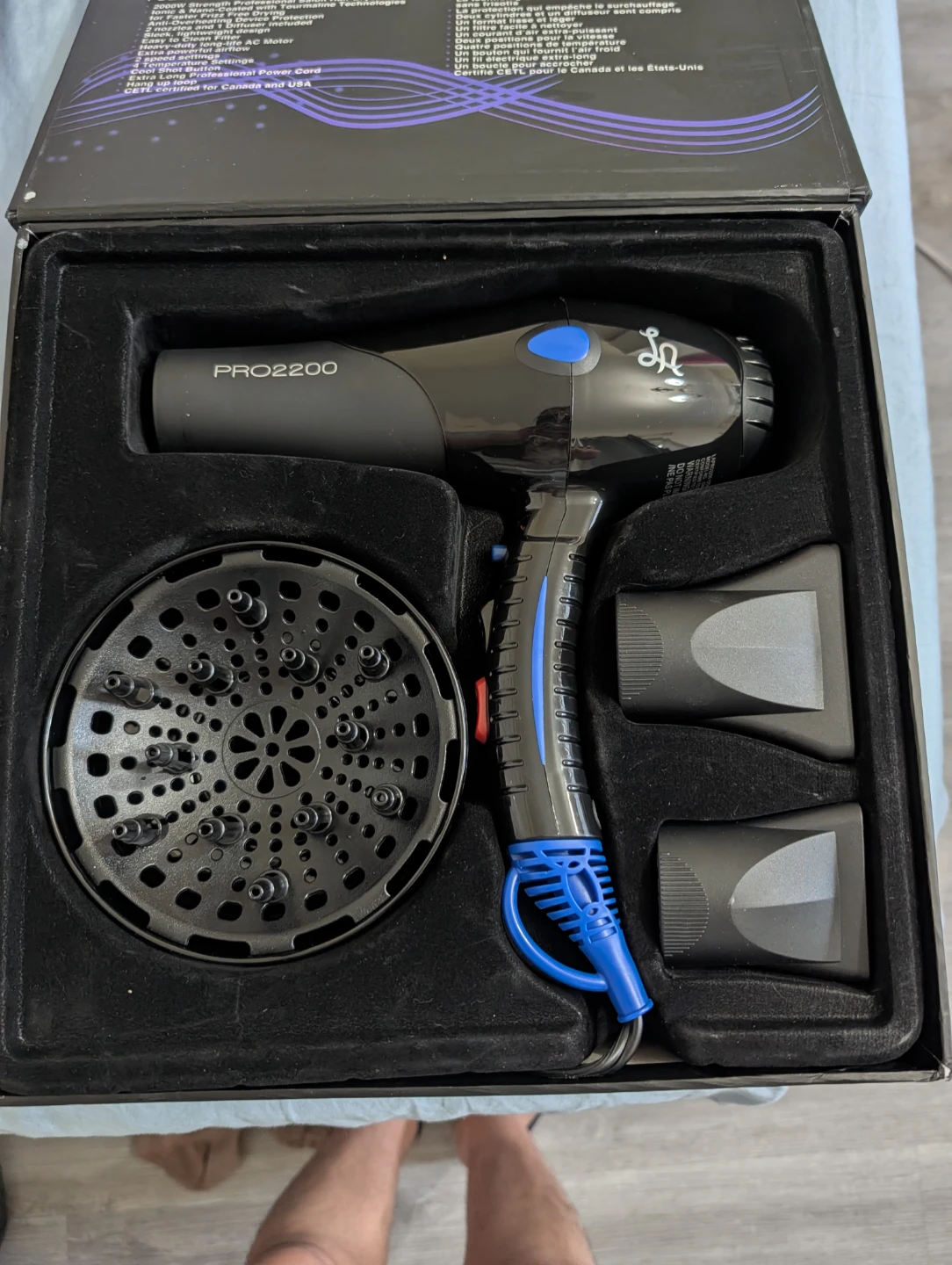 LA PRO 2200 Professional Hair Dryer with Accessories - photo 2