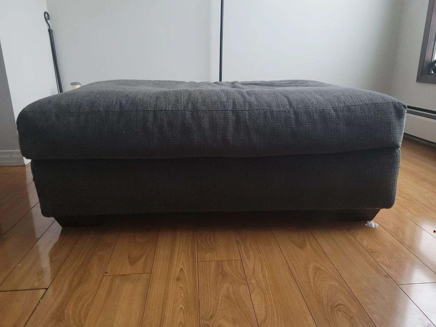 Grey Fabric Ottoman - photo 2