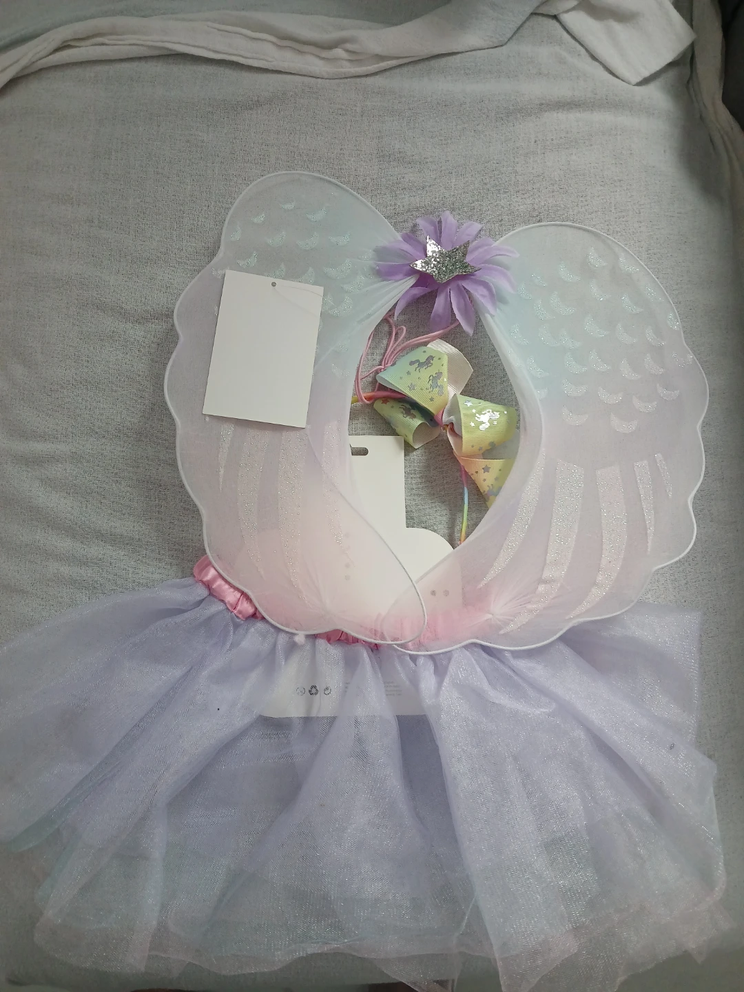 Happy Girl Fairy Wings, headband and Tutu Costume Set - photo 2
