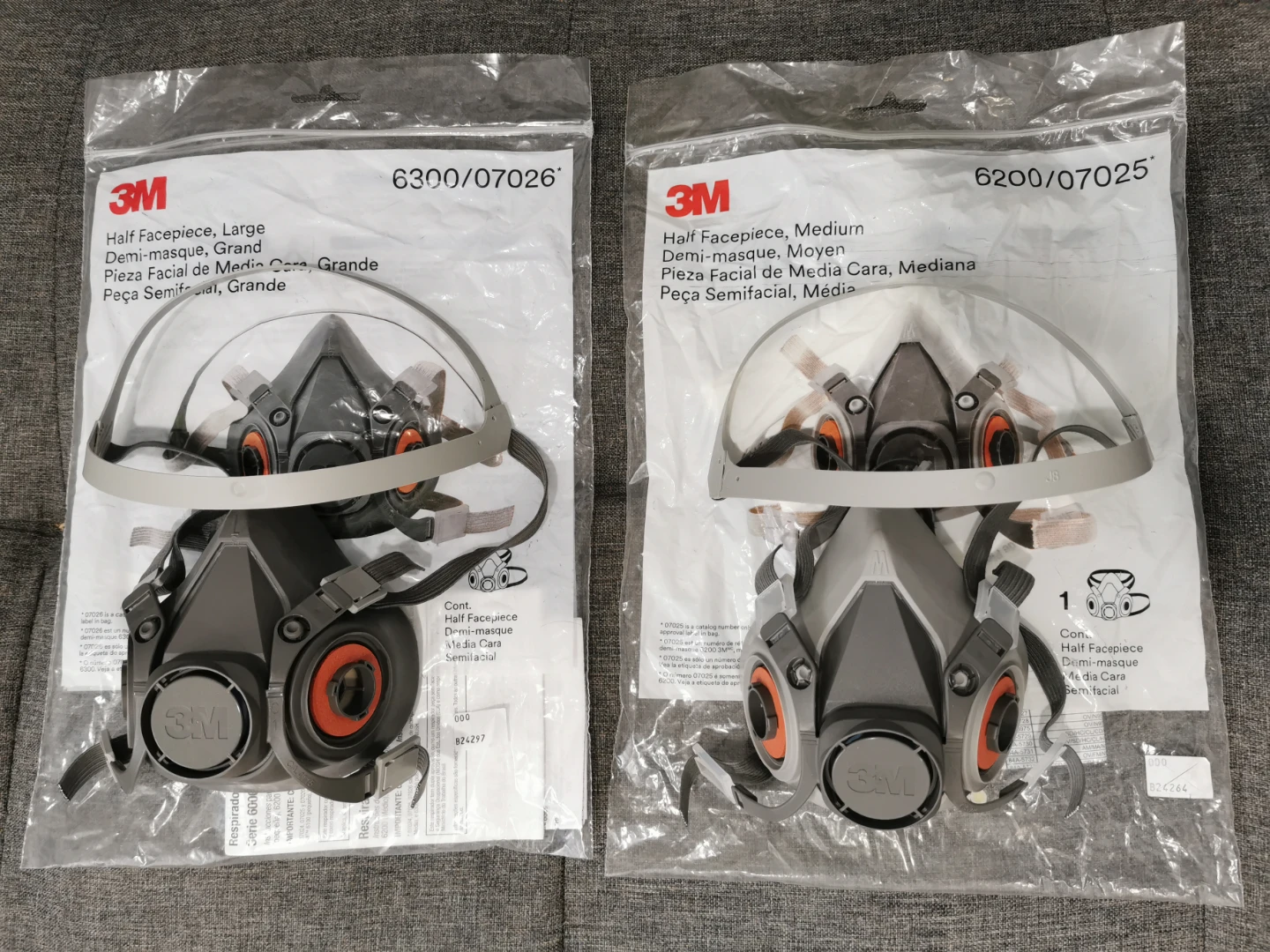 3M Half Facepiece Respirators (Large & Medium) - photo 2