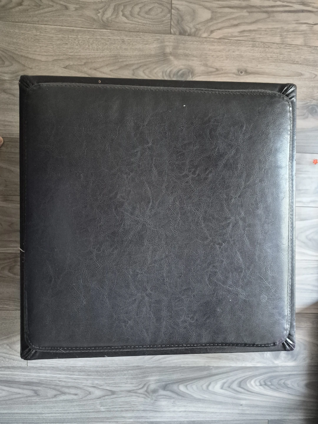 Black Storage Ottoman - photo 2