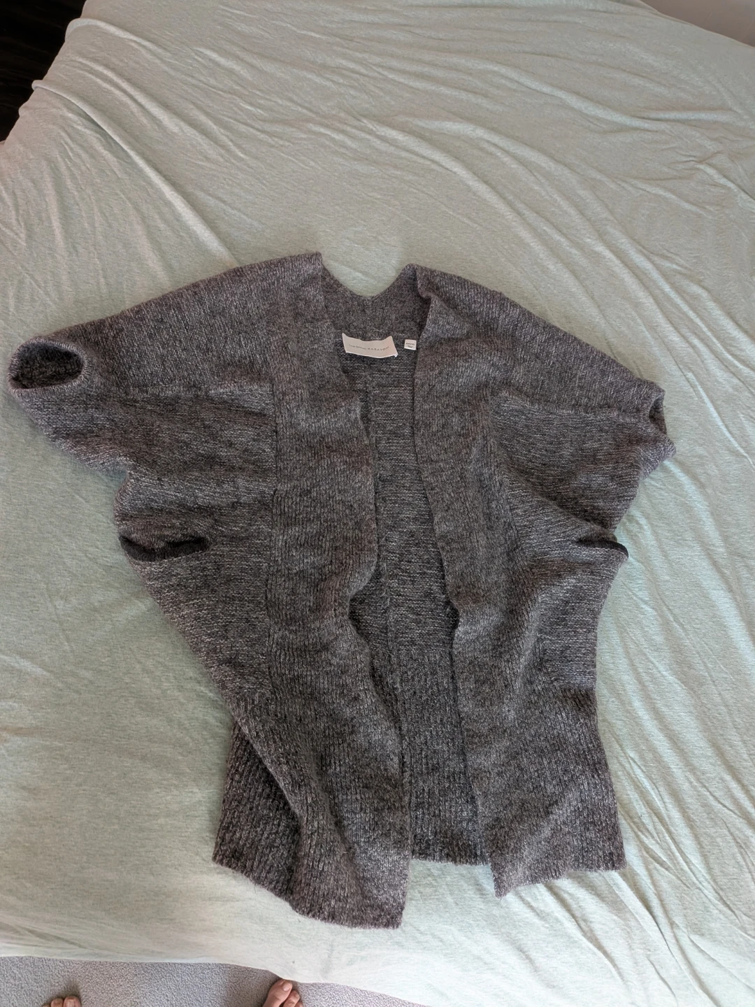 The Group BABATON Grey Wool Alpaca Mohair Cardigan XXS/XS