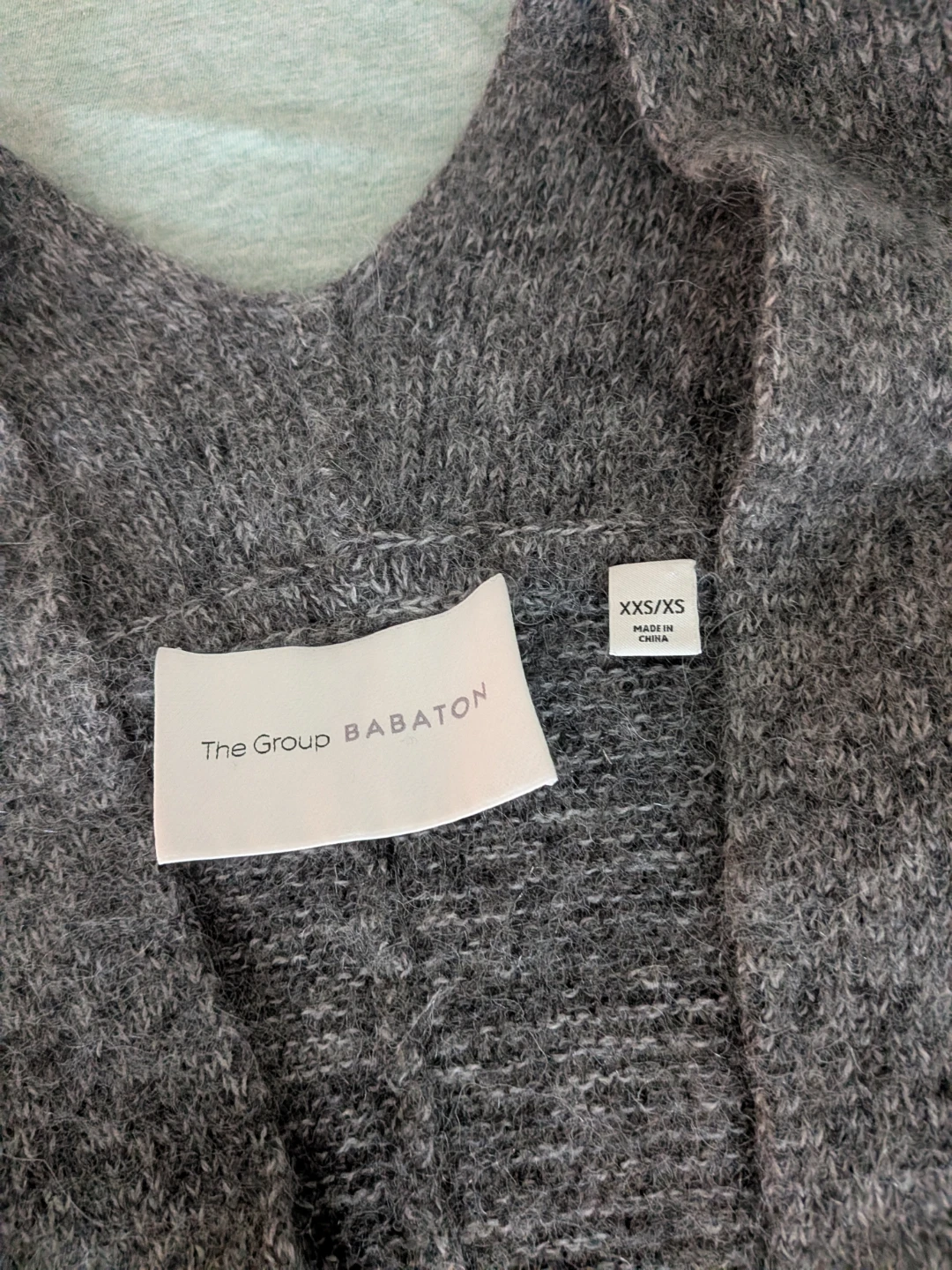 The Group BABATON Grey Wool Alpaca Mohair Cardigan XXS/XS - photo 2