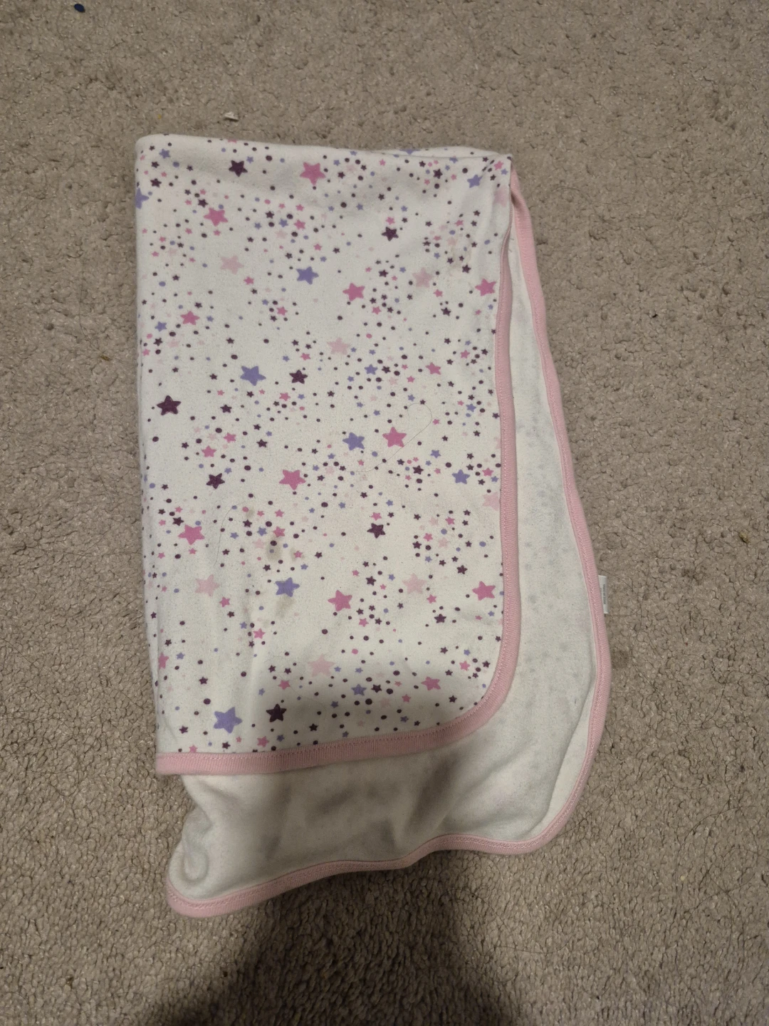 Baby Receiving Blanket with Stars Pattern