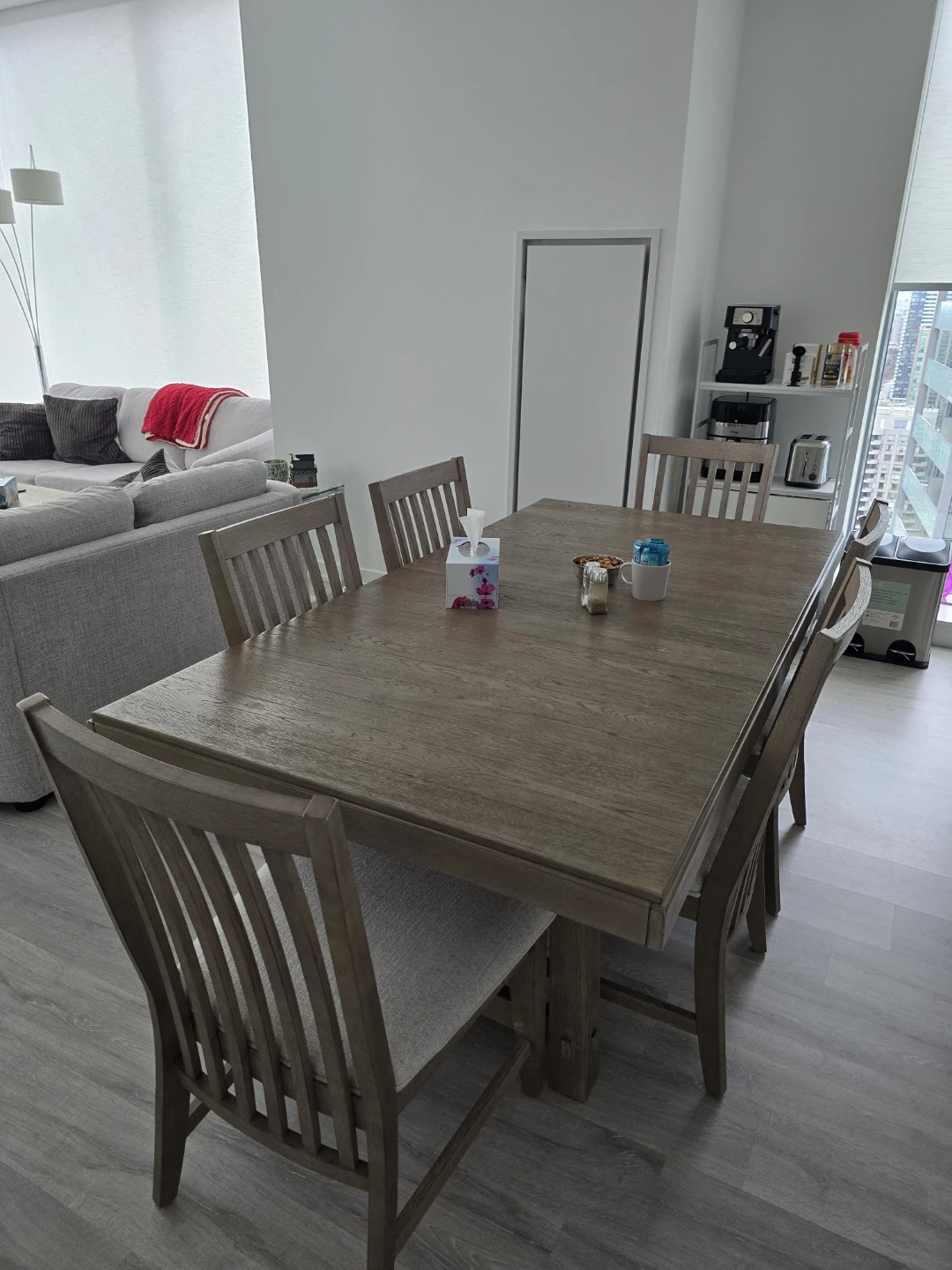 Extendable Dining Table and Chairs Set - photo 2
