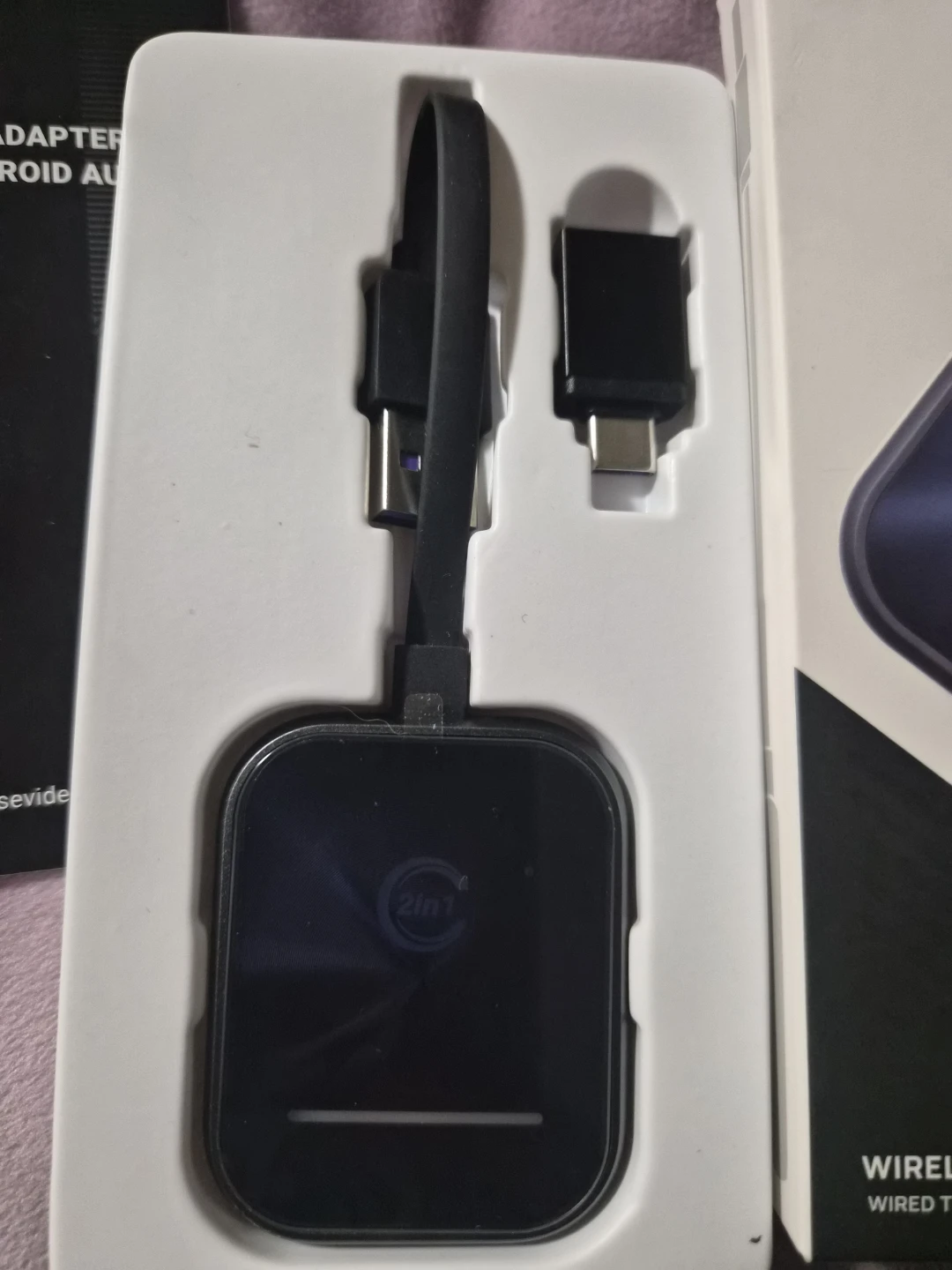 KUKIHO 2-in-1 Wireless Car Adapter for CarPlay & Android Auto - photo 2