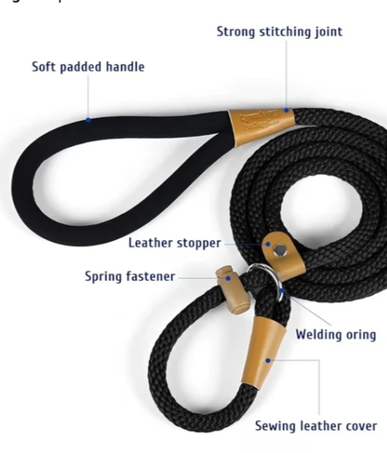 NEW!   Lynxking Slip Lead Dog Leash 6 FT x 1/2 inch - photo 5