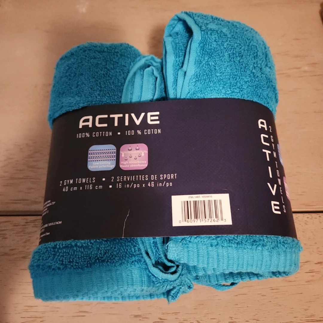 Active 2 Gym Towels - Blue - photo 2