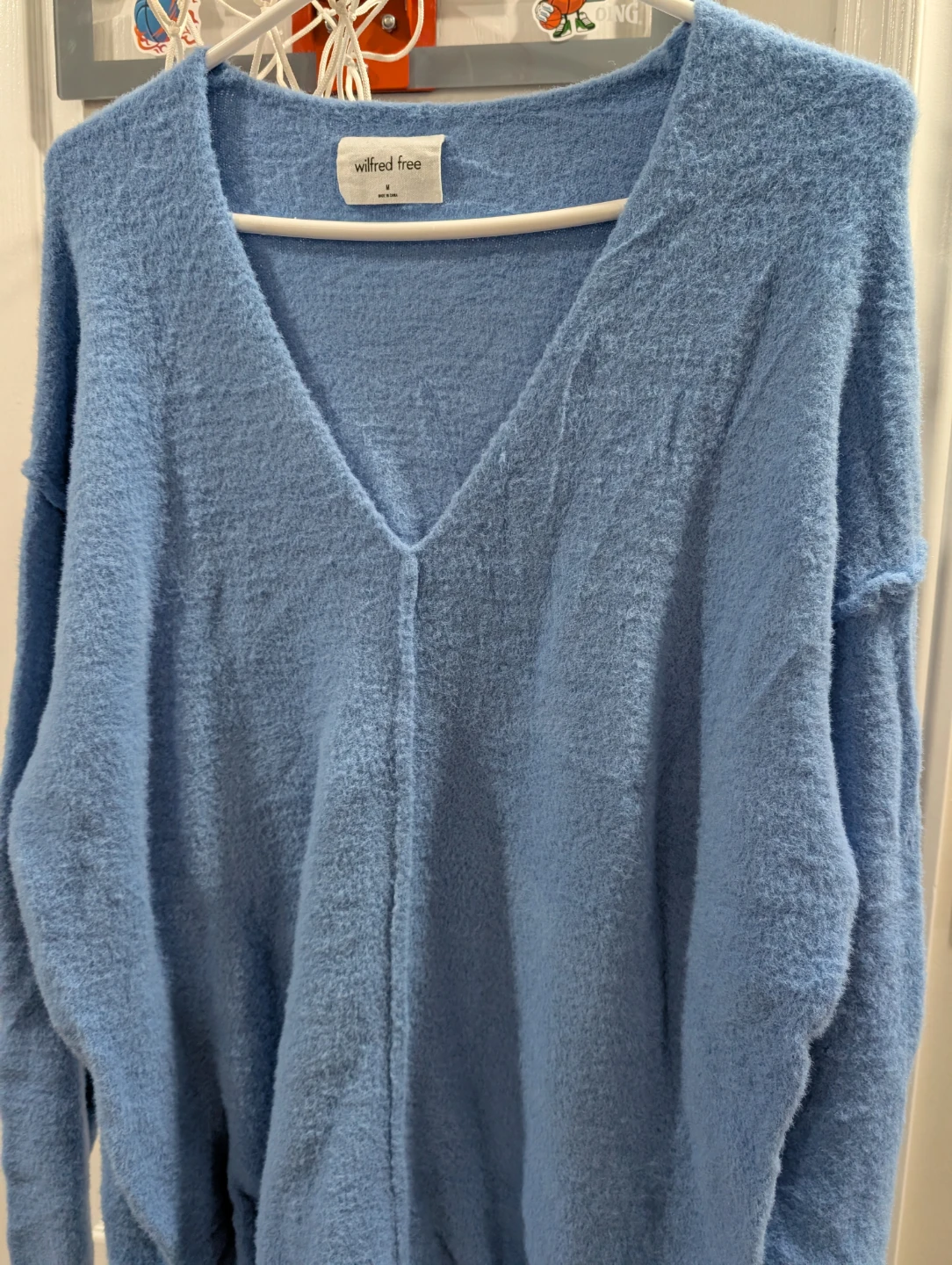 Wilfred Free Blue V-Neck Sweater - photo 2