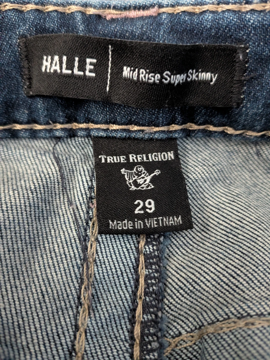 True Religion Halle Mid Rise Super Skinny Jeans - Size 29 - photo 3