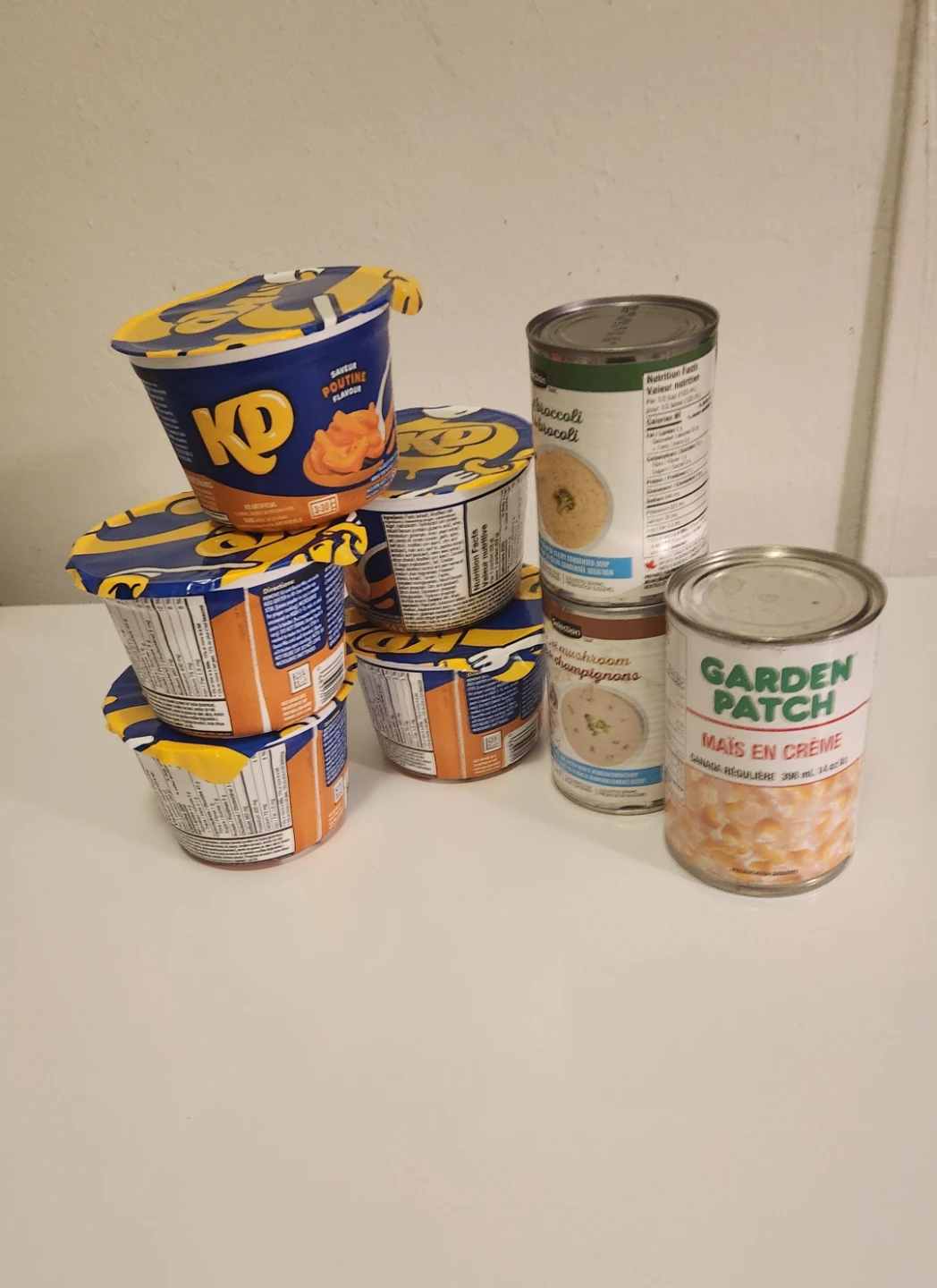 5x KD Poutine Flavour & 3x Canned Soups
