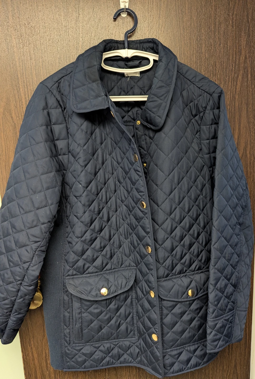 Women's Quilted Navy Blue Jacket