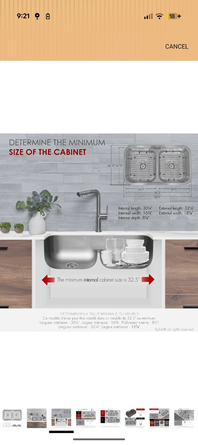 Stainless Steel Dual Mount Kitchen Sink - photo 2