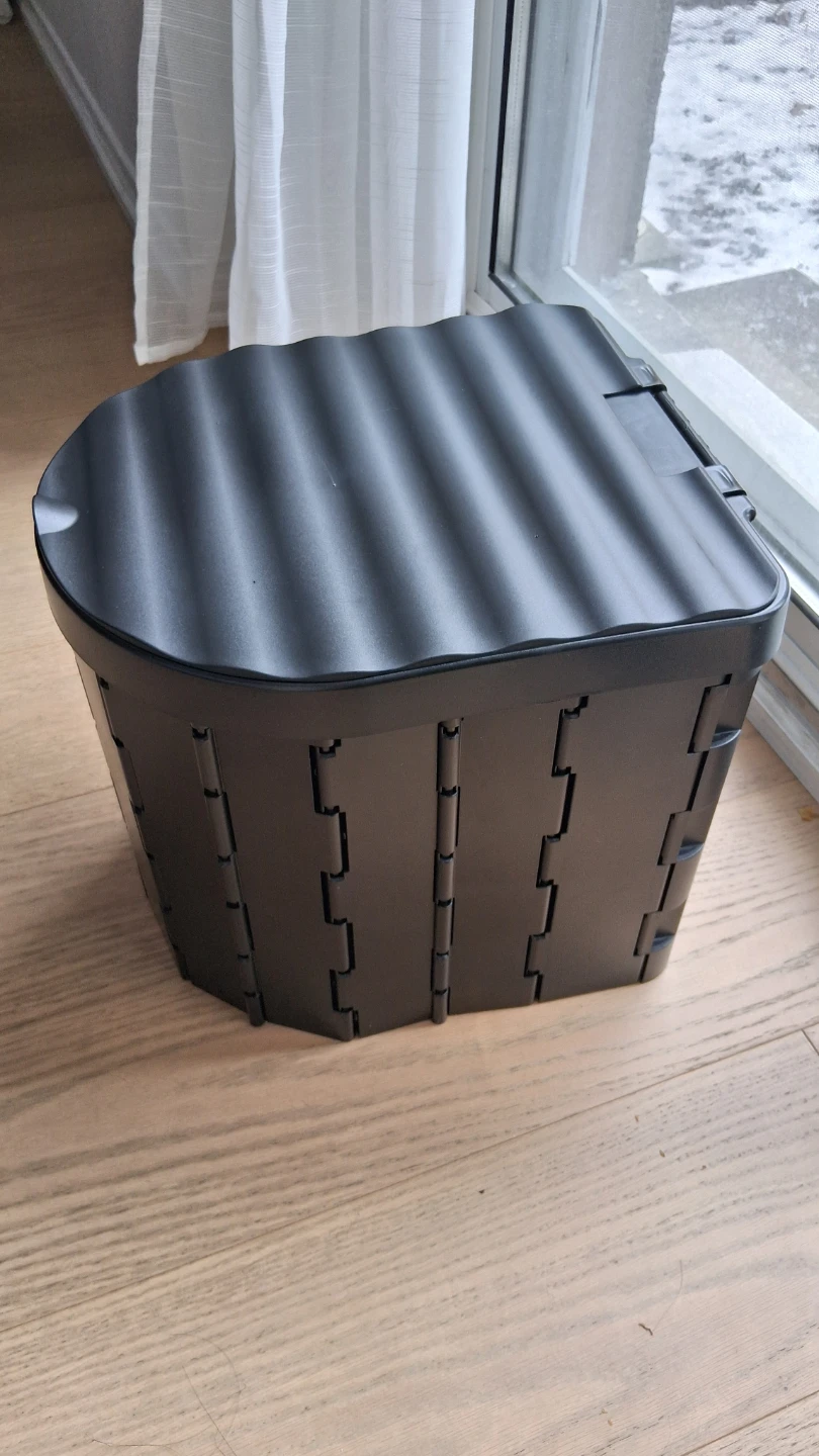 Foldable Convertable Stool Toilet Waste Bin RV, Car, Camping - photo 2