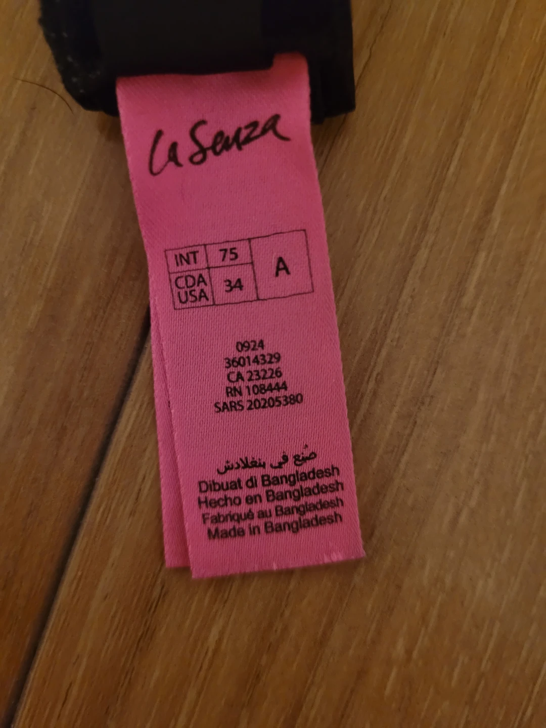 La Senza Black Strapless Bra - Size 34A - photo 2