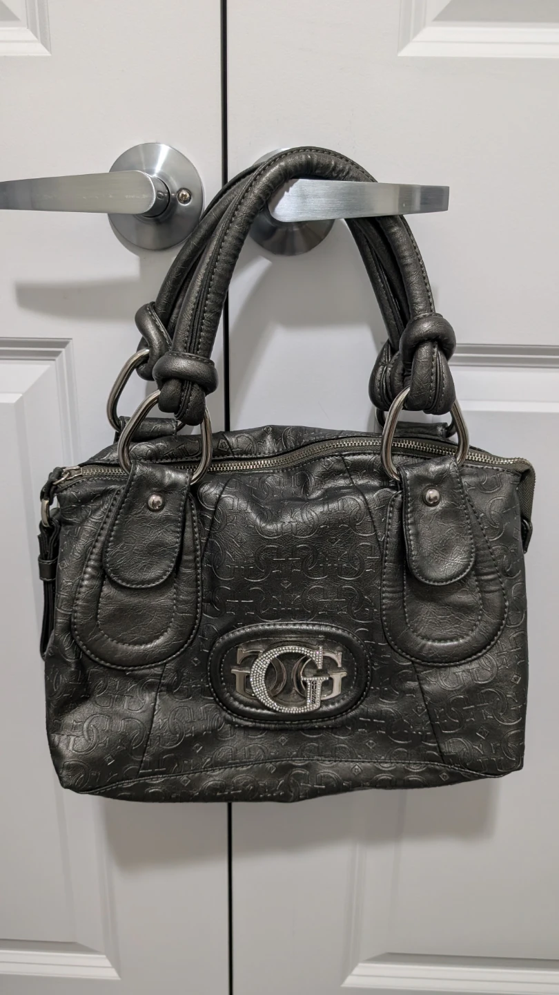 Guess Rhinestone Logo Purse