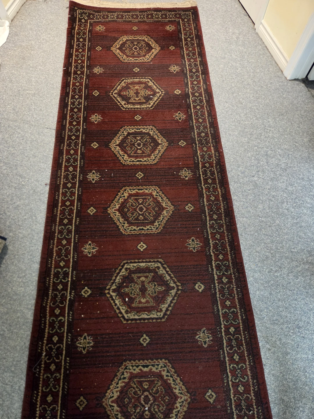Paradise Runner Rug 100 x 300cm - Deep Red