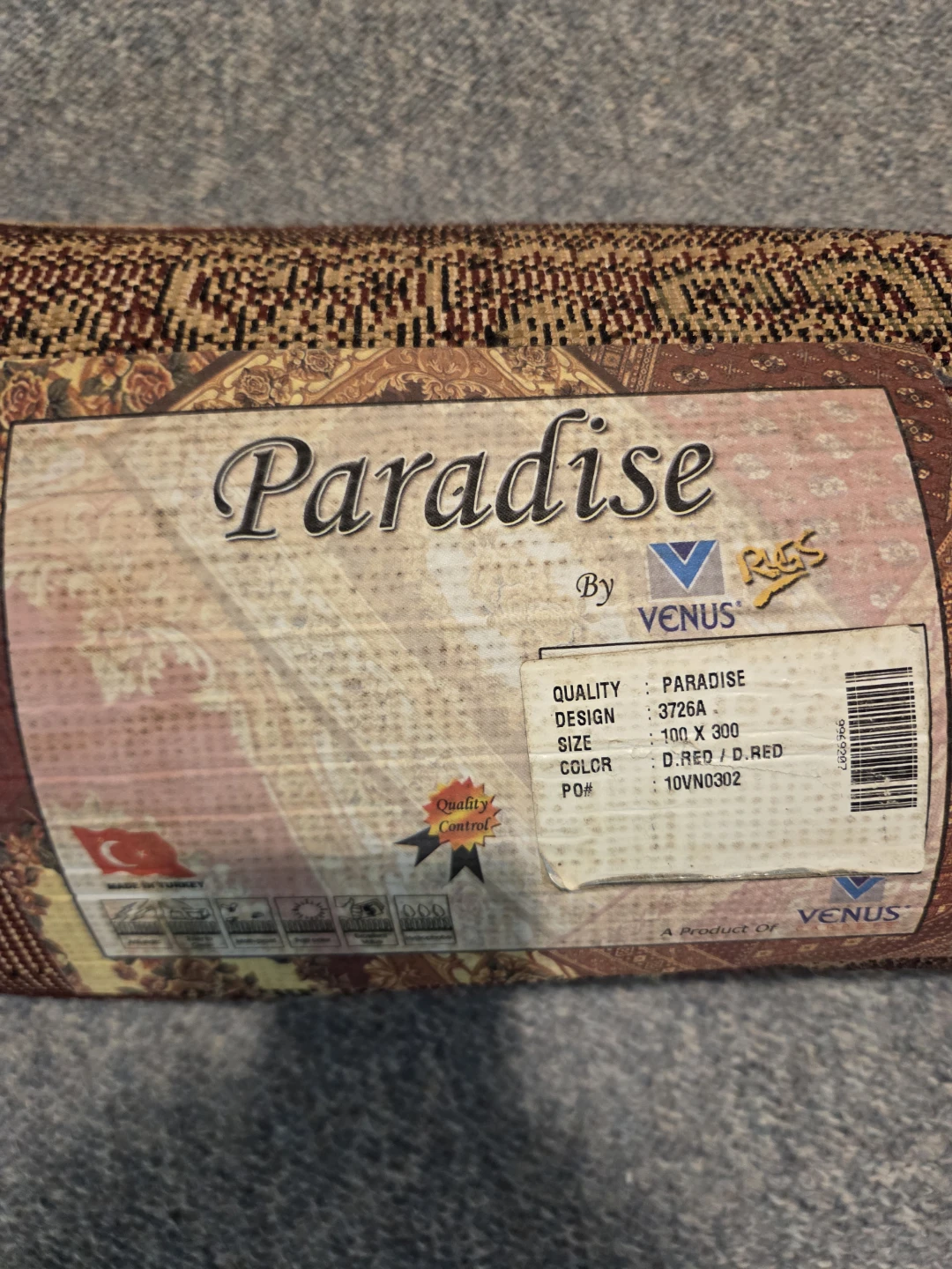 Paradise Runner Rug 100 x 300cm - Deep Red - photo 4
