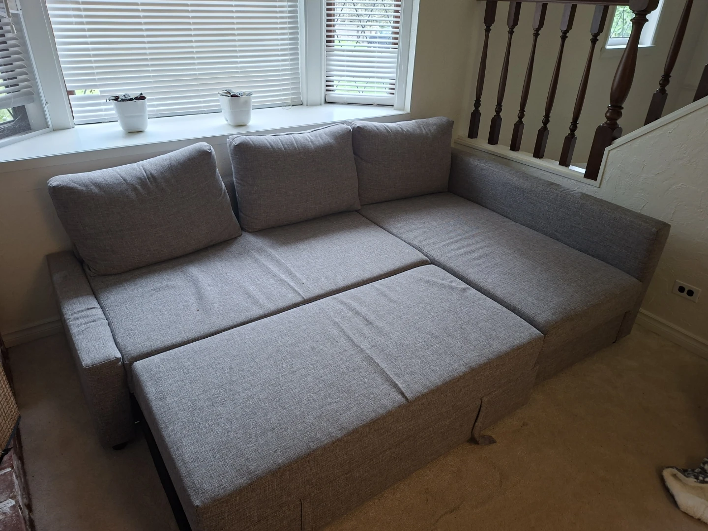 Grey Sectional Sofa Bed - photo 2