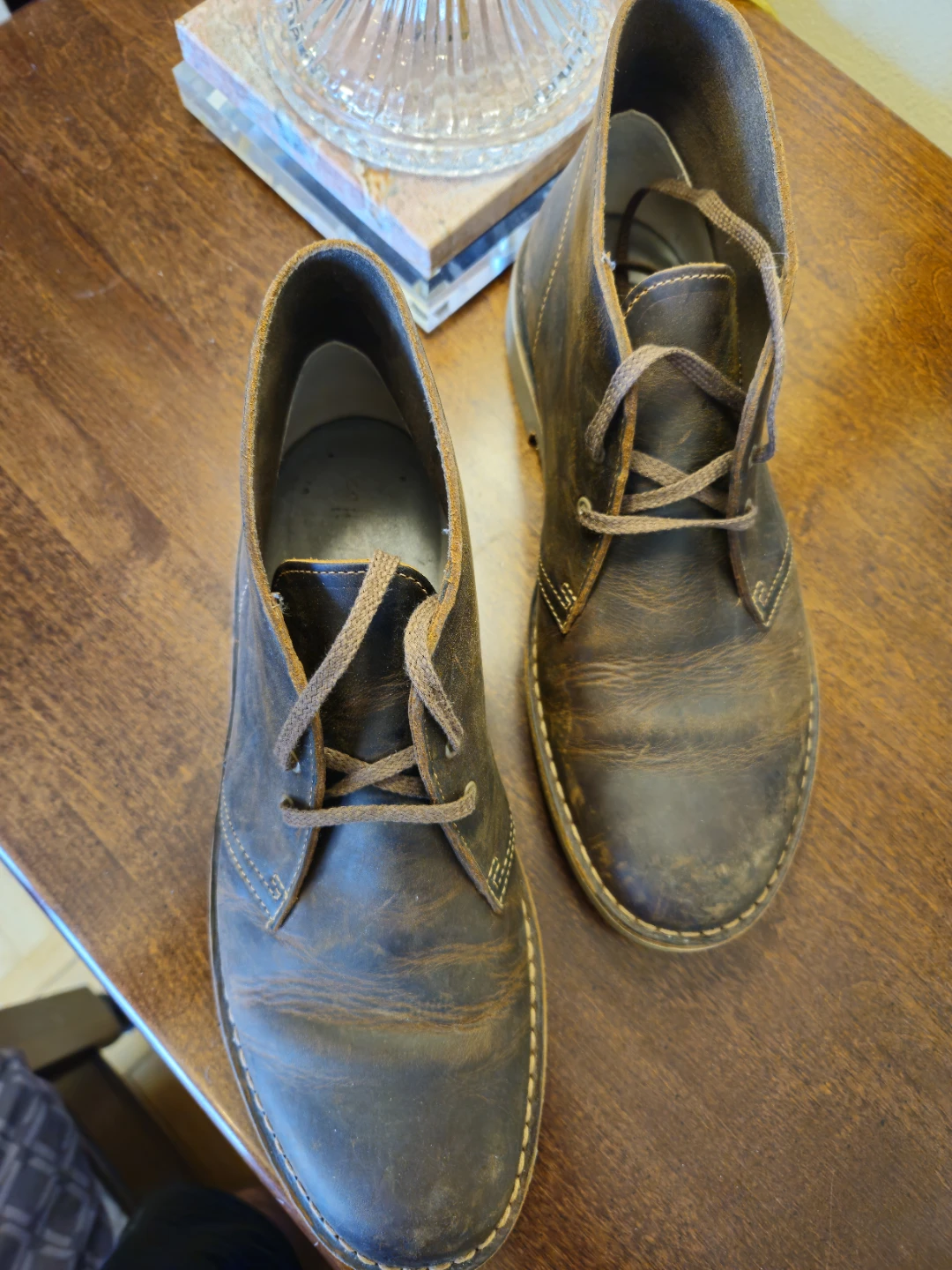 Clarks Brown Leather Desert Boots - photo 2