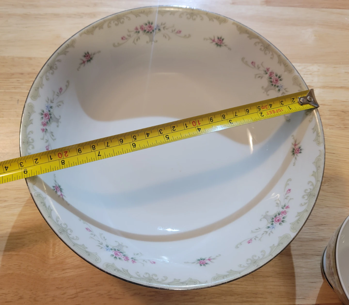 Vintage Floral Serving Platter, Bowl, and Cup Set - photo 5