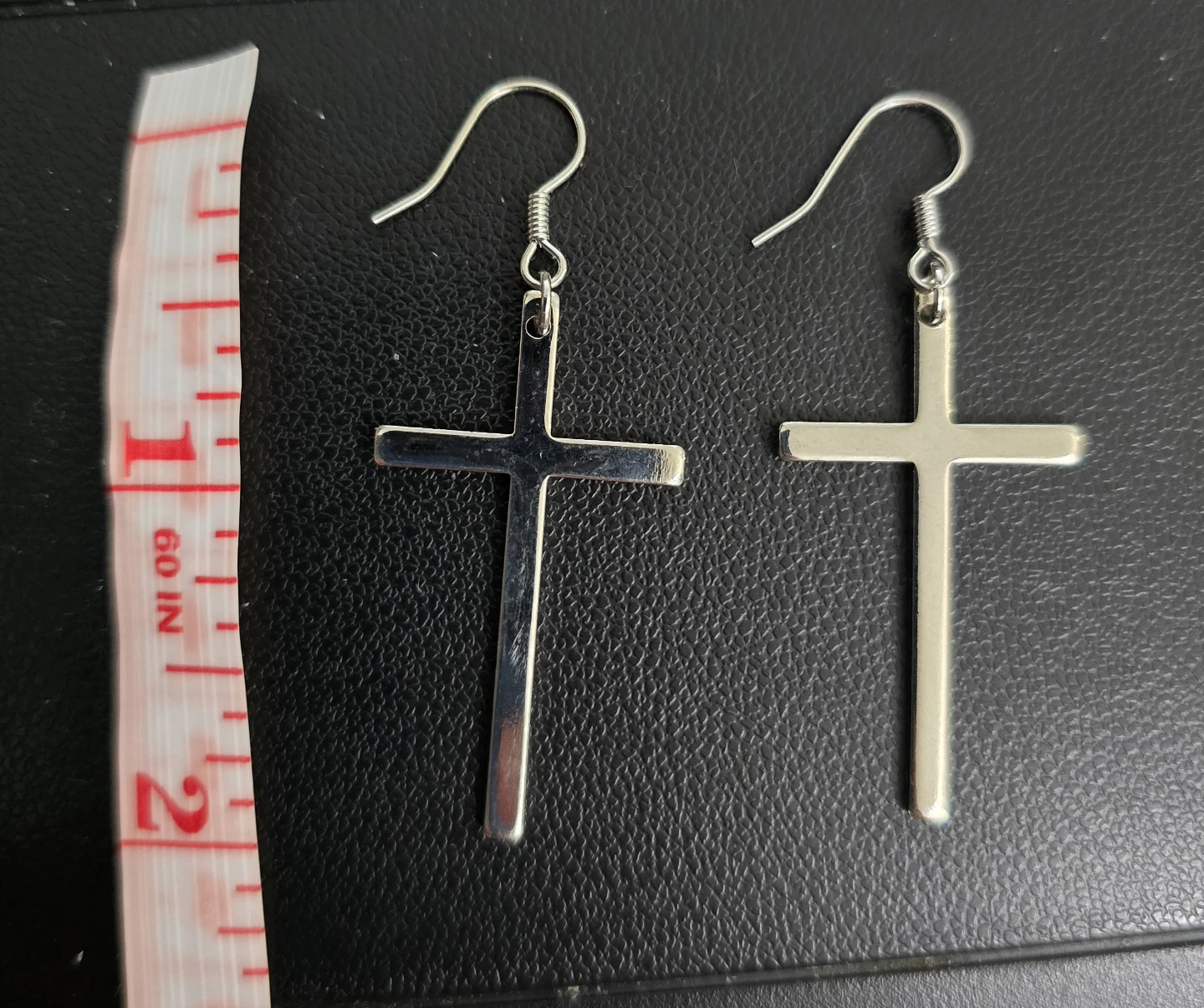 Cross Dangle Earrings 2 inch - photo 2