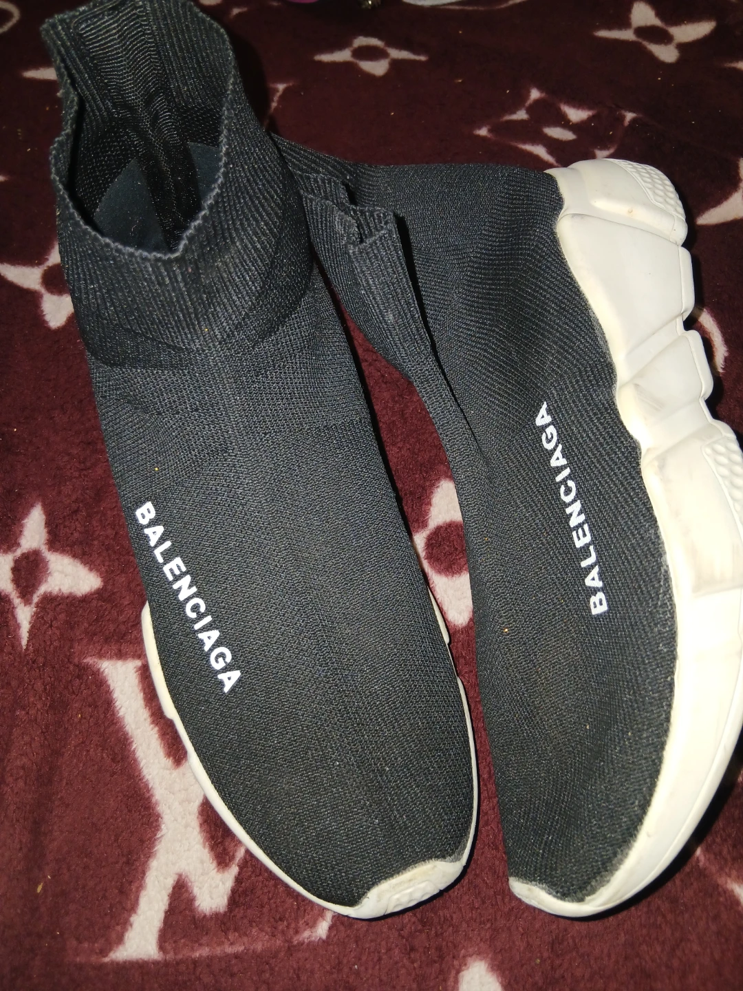 Balenciaga Speed Trainer Sock Sneakers Black Size 6
