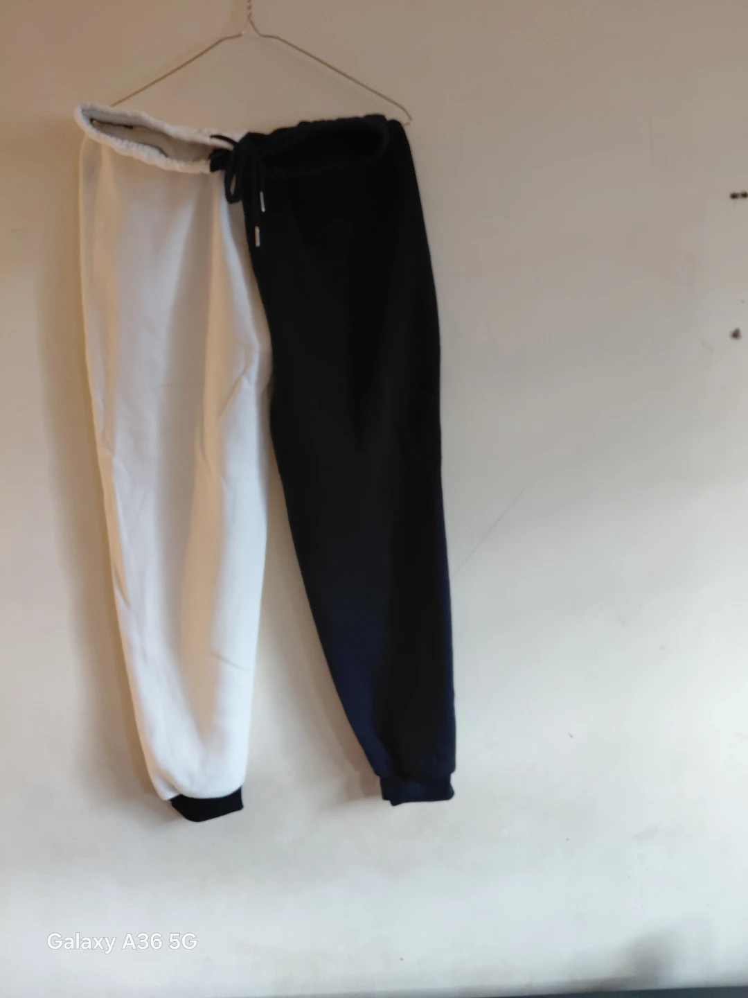 Colorblock Jogger Pants - Black & White - photo 2