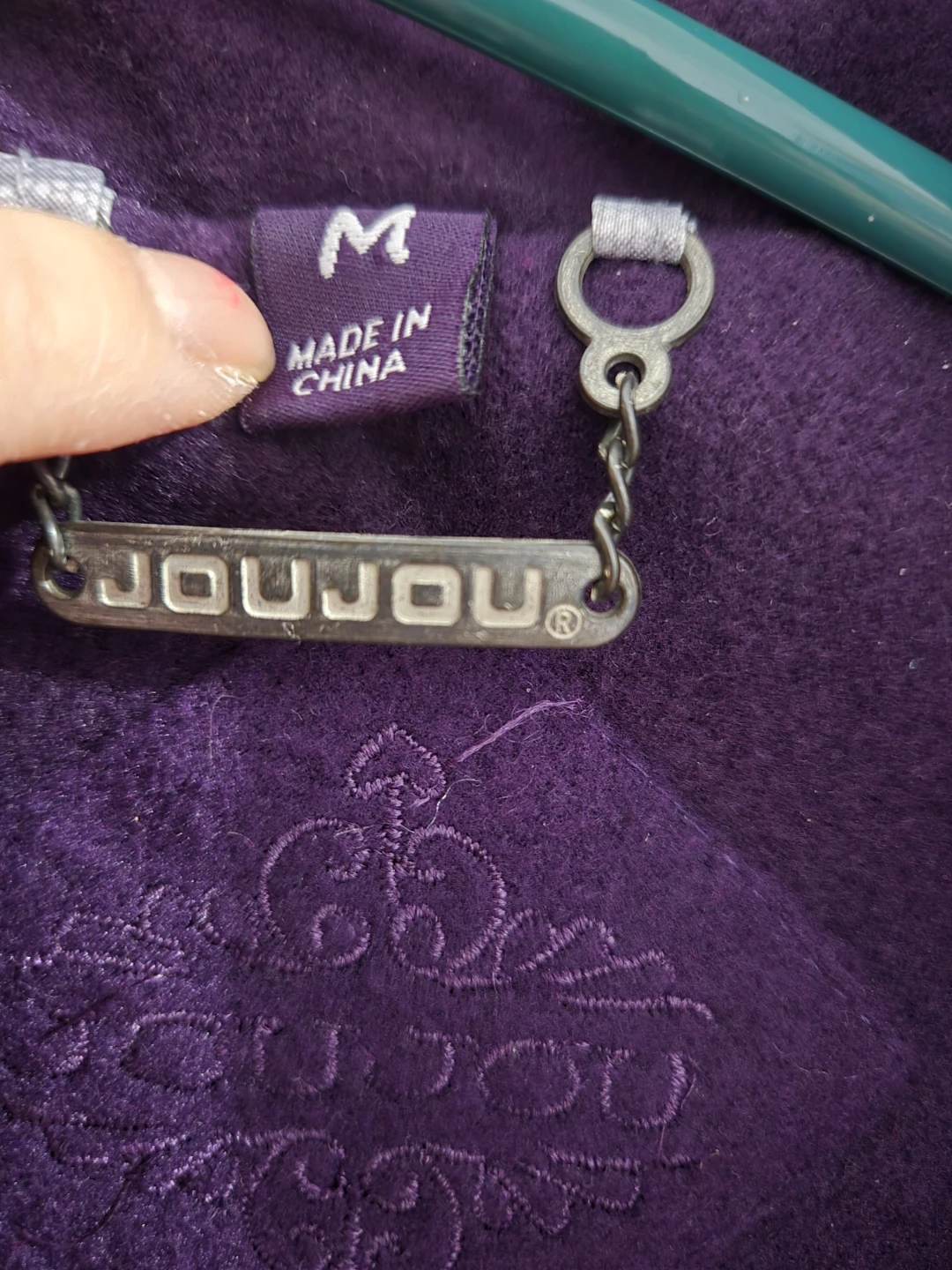 JouJou Purple Double-Breasted Pea Coat Size M - photo 2