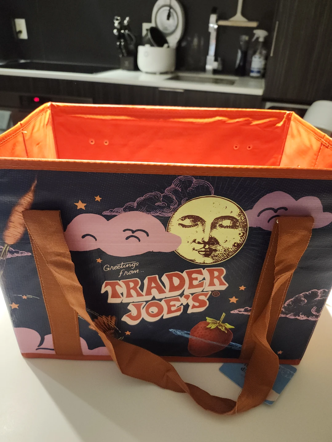 Trader Joe's Stand-Up Collapsible Grocery Tote Bag