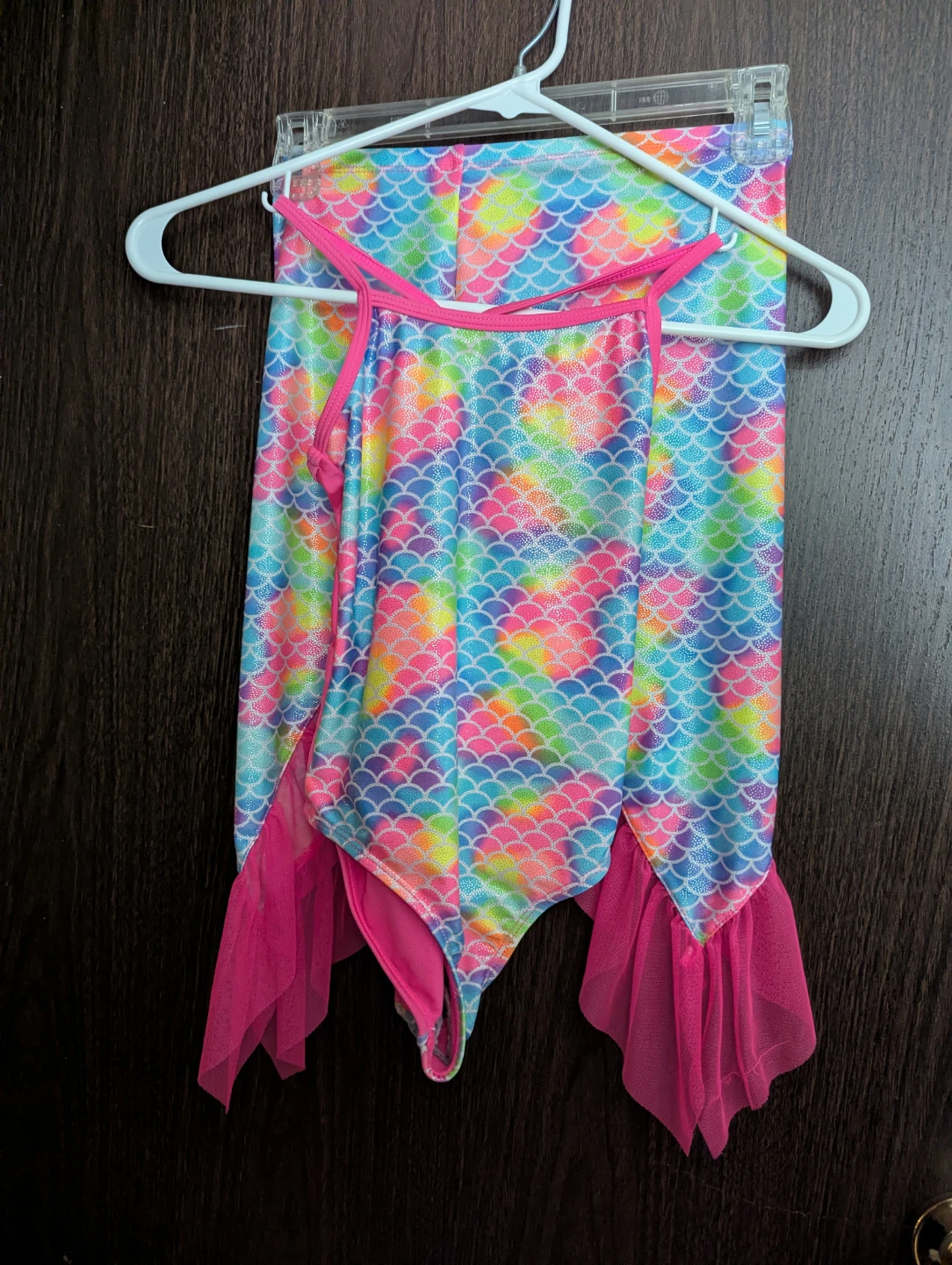 Girls One Piece Mermaid Swimsuit