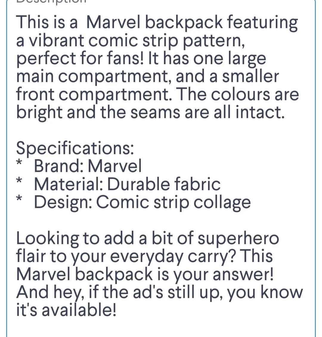 Marvel Kids Backpack - photo 5
