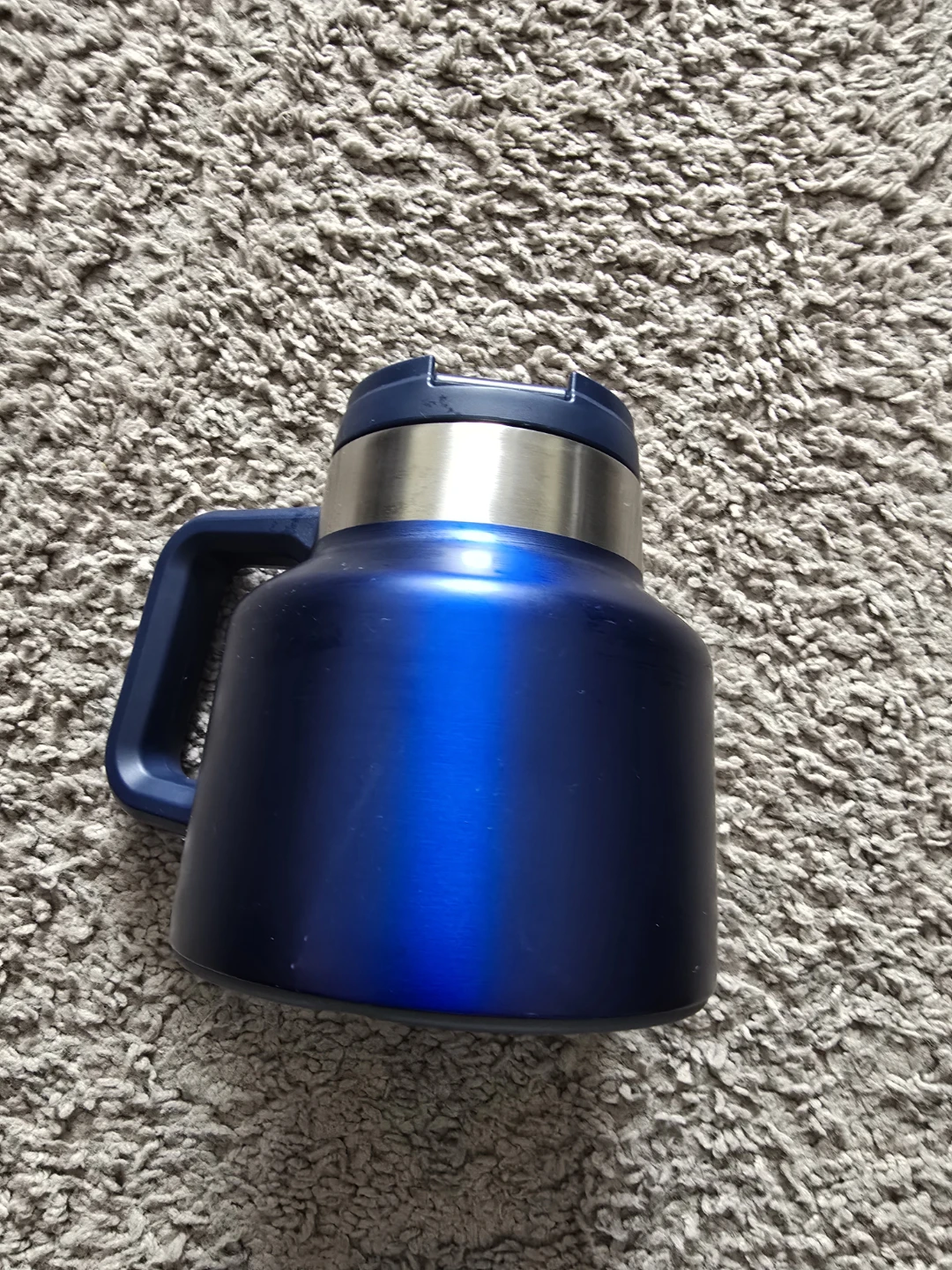 Starbucks Stanley Stainless Steel Desktop Mug Blue Holiday 20z - photo 2