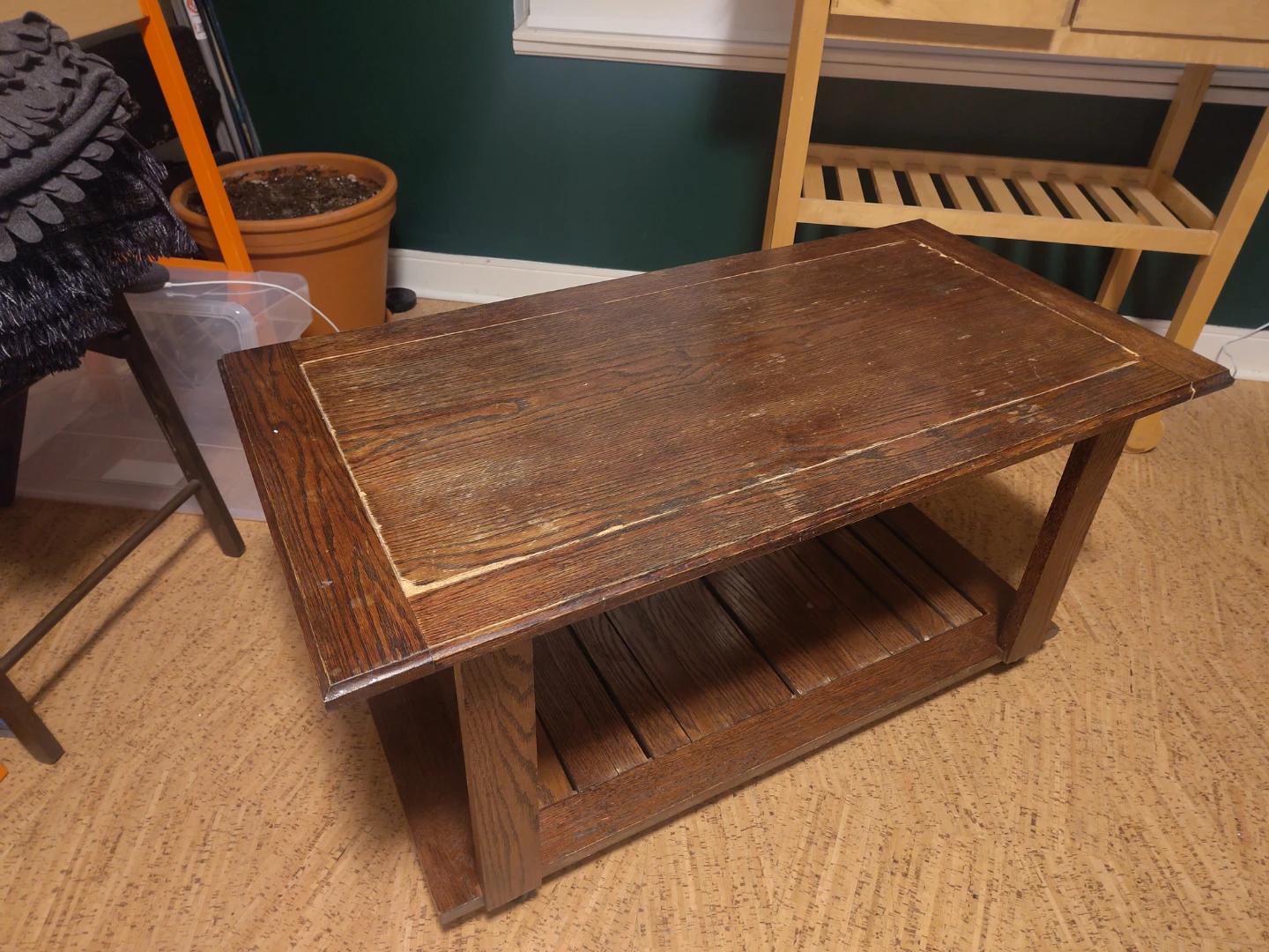 Handmade wooden coffee table
