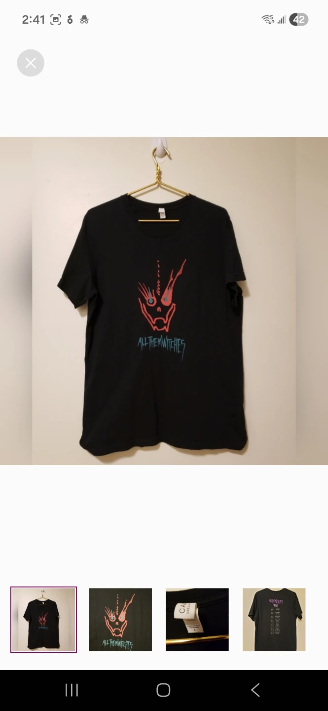 All Them Witches Live Tour T-Shirt Large