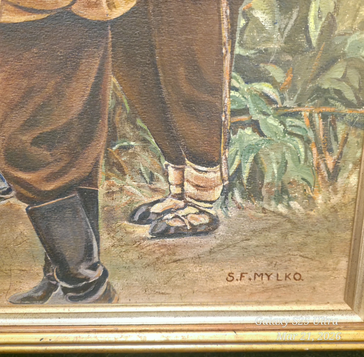 Original Oil Painting On Canvas "Cossacks Near Dawn"_Russian - photo 4