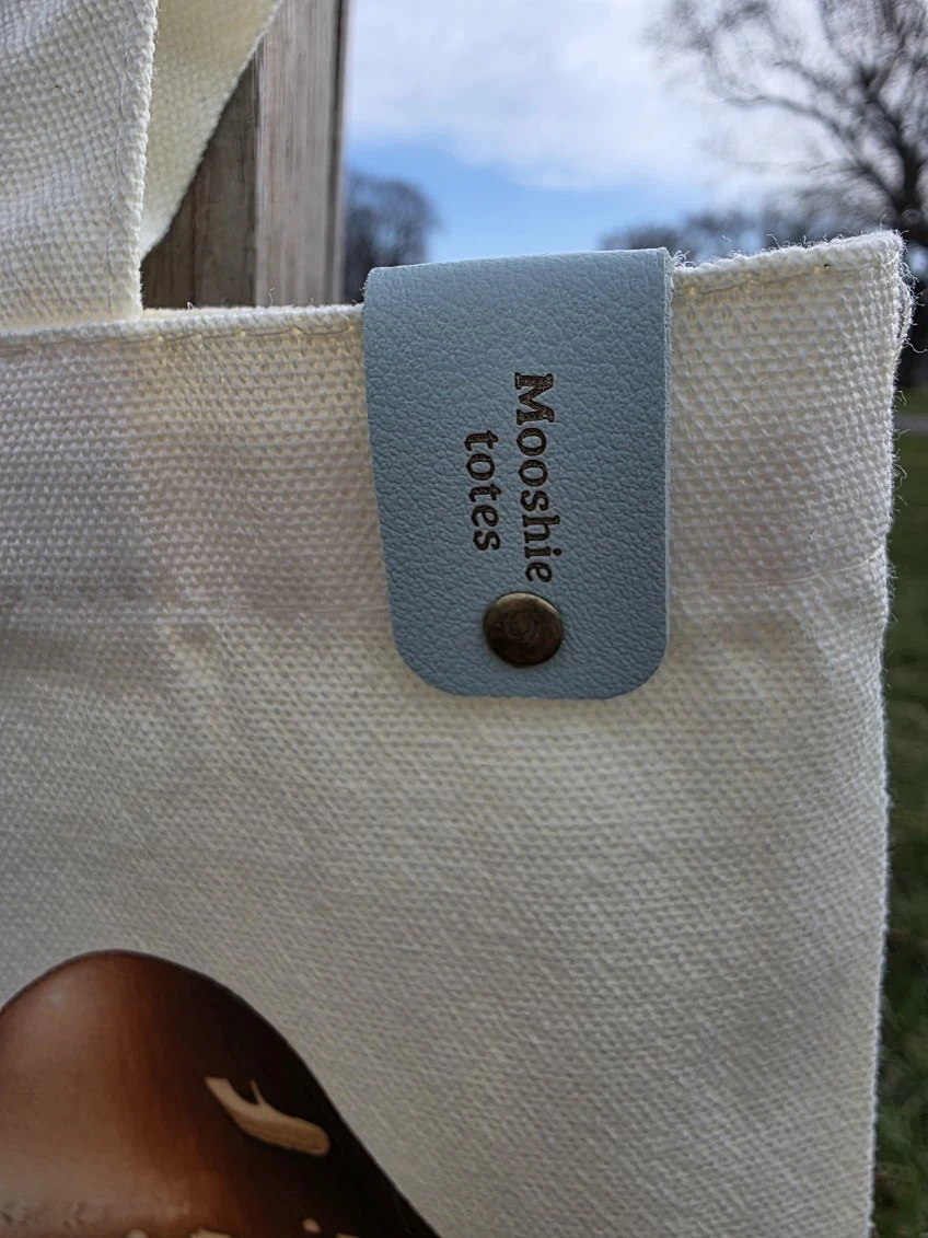 Mooshie Totes Canvas Tote Bag with Mushroom Print - photo 3