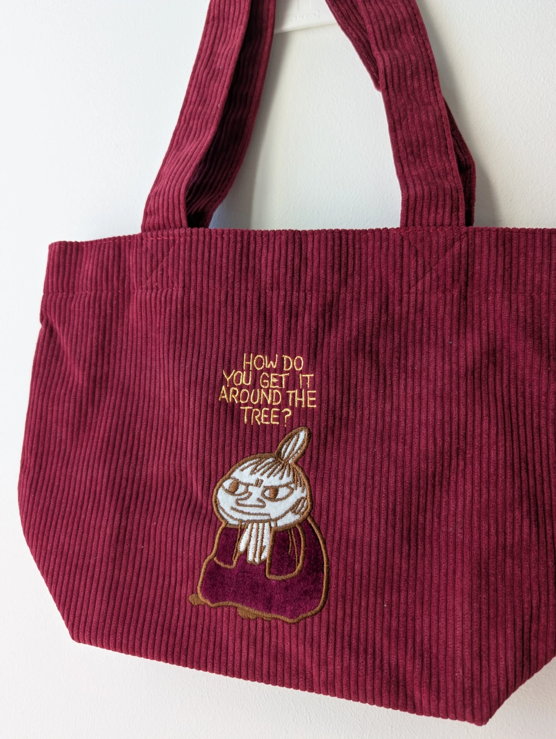 (new) Moomin Corduroy Tote Bag little My Embroidery - photo 2