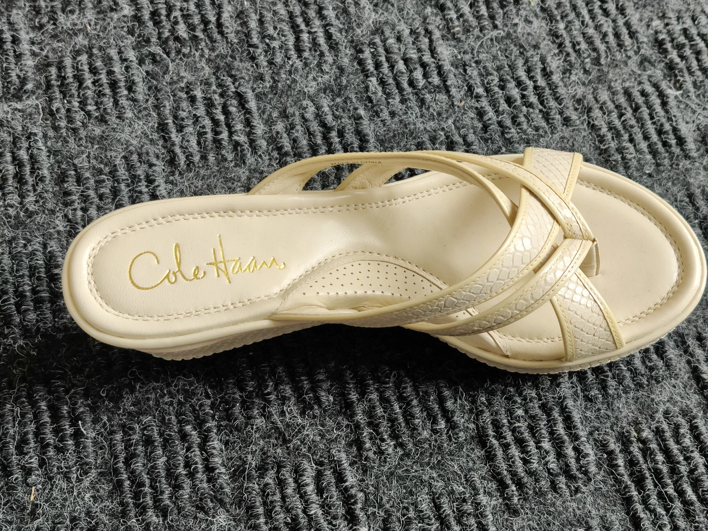 Women Cole Haan Nike Air Wedge Flip Flop Sandals Slides Size 6.5 - photo 3